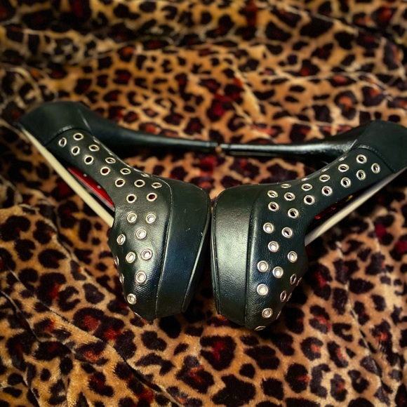 Abbey Dawn Holly Chart Topper Platform- Black  size 7 US NEW - Picture 2 of 16